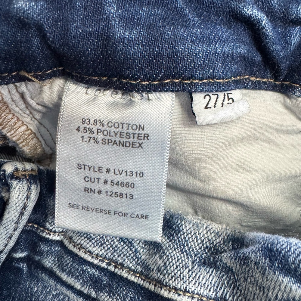 Lovervet by Vervet Women’s Sz 5/27 Bootcut Medium Wash Blue Denim Jeans Stretch - Picture 4 of 5